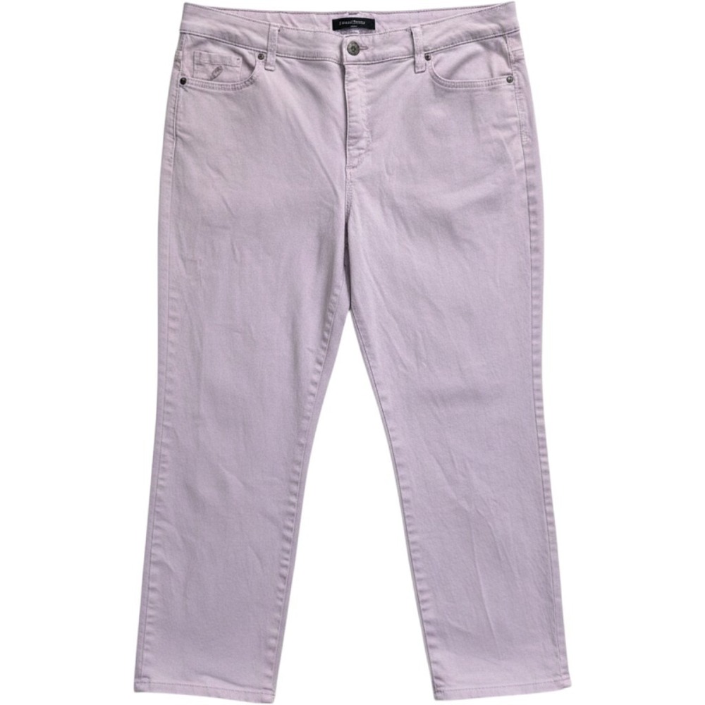 Gloria Vanderbilt Amanda 2.0 Slim Leg Lavender Purple Pants Womens 14